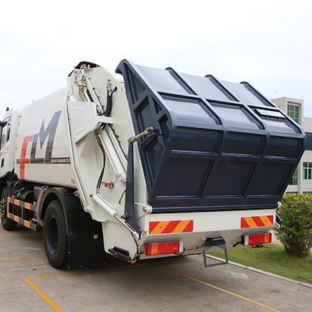 Structure et avantages du camion à ordures à compression de taille moyenne FULONGMA de 12 tonnes