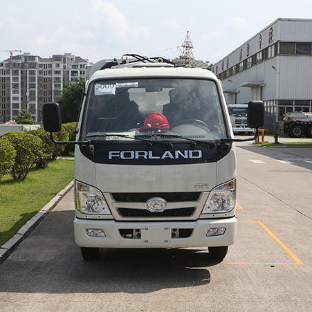 Composition de la configuration et caractéristiques du petit camion à ordures à godets suspendus FULONGMA de 3 tonnes