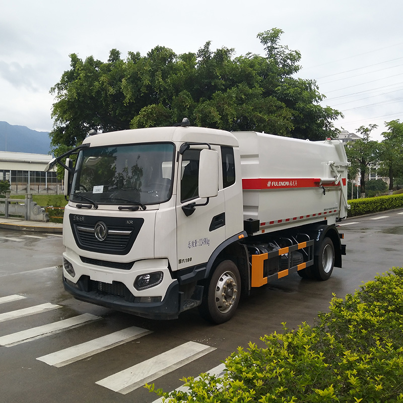 Caractéristiques de composition et de performance du camion à ordures d'amarrage FULONGMA 12 tonnes